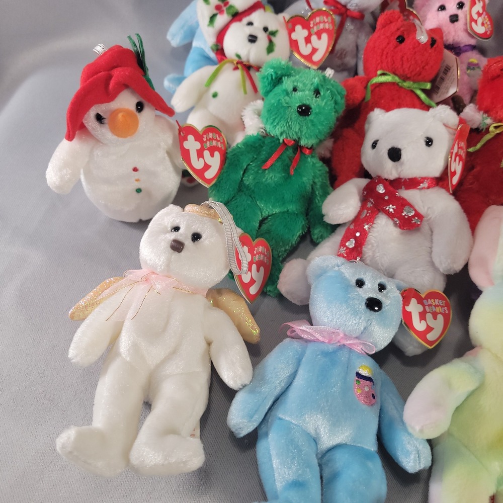 Ty Jingle & Basket Beanies Holiday Christmas Plush Ornaments Lot 18 - Picture 2 of 10